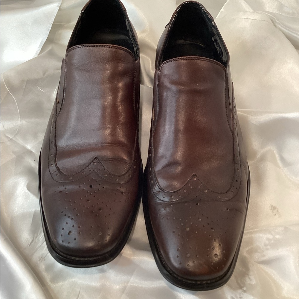 Reaction Kenneth Cole Dark Brown Leather Loafers